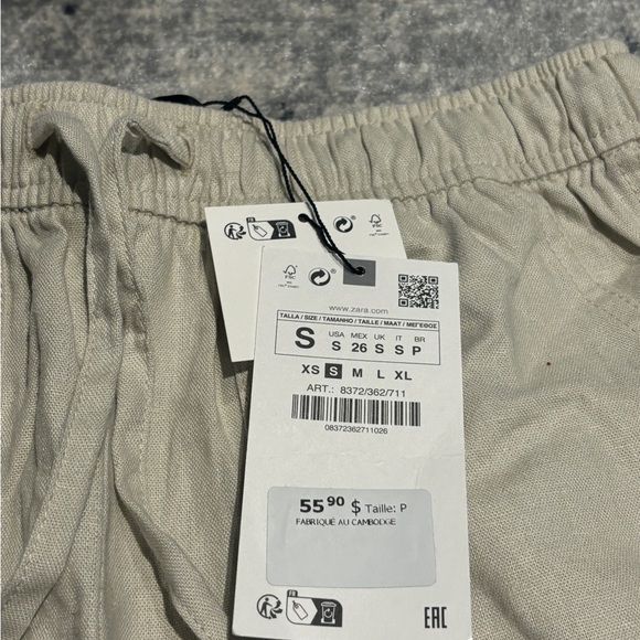 Zara linen pants brand new never worn size small - Picture 2 of 6